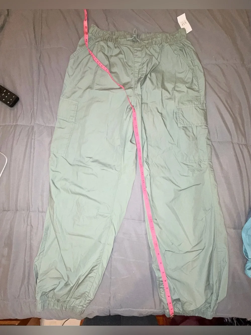 NWT Gap Kids Sage Green Cargo Jogger Pants XXXL (18-20) Drawstring